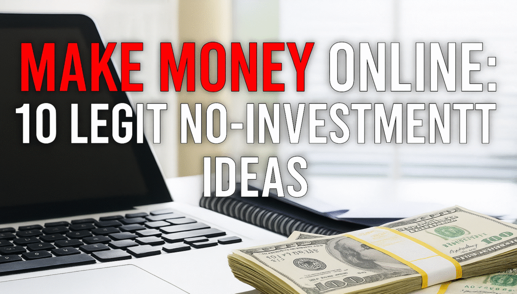 Make Money Online: 10 Legit No-Investment Ideas Make Money Online