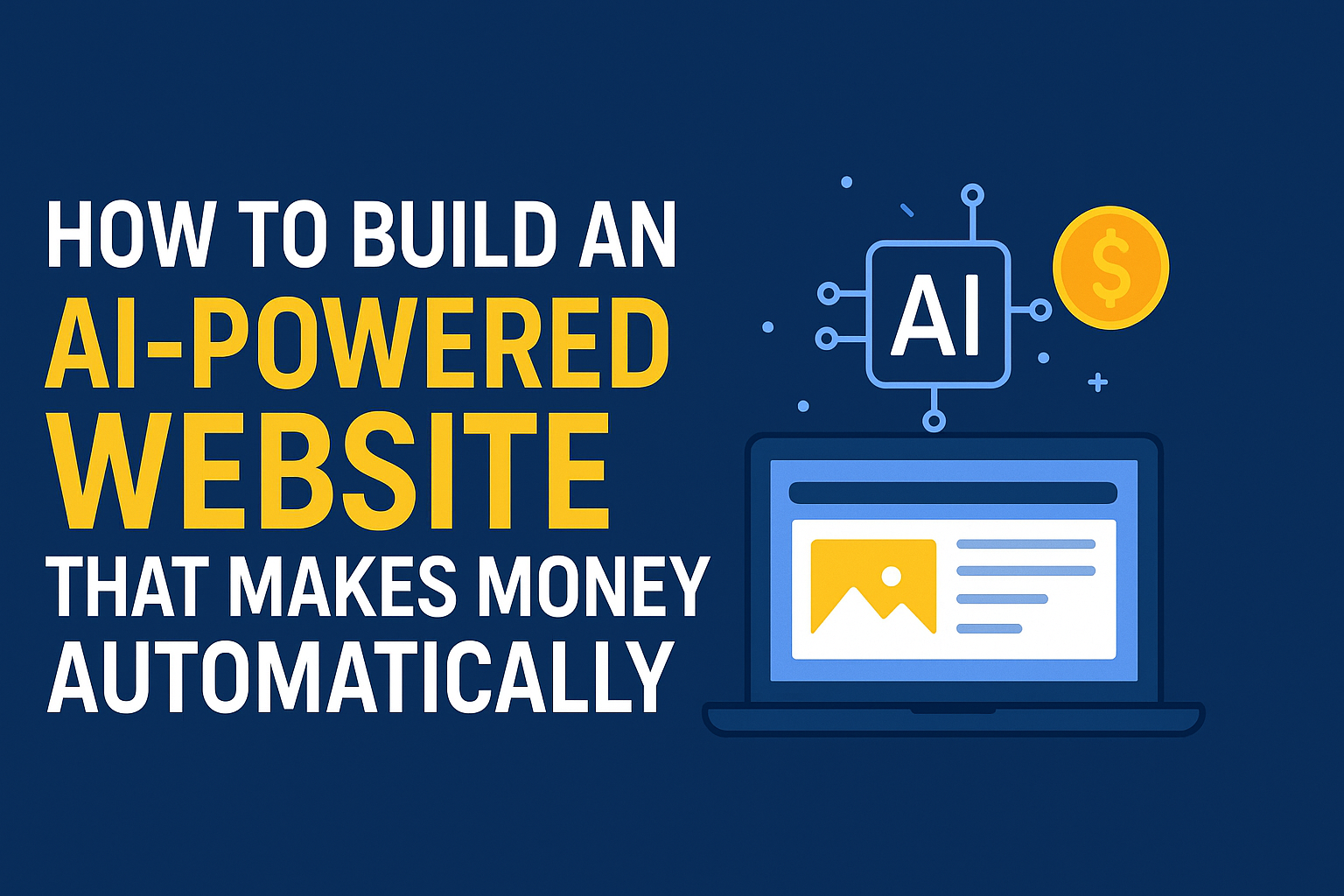 How to Build an AI-Powered Website That Makes Money AI-powered website